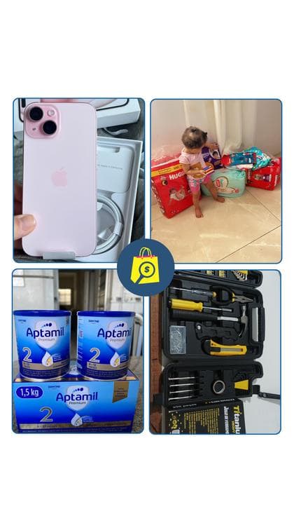 Achadinhos reais entregues: iPhone, fraldas, Aptamil, ferramentas