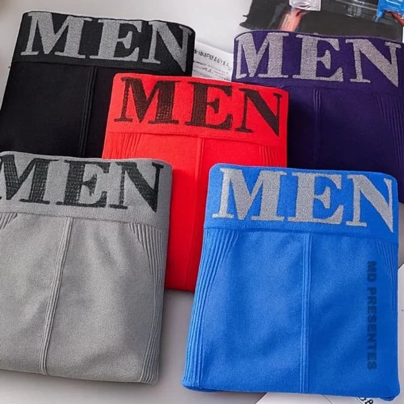 Kit 10 ou 5 Cuecas Boxer Microfibra Adulto Sem Costura Confortável