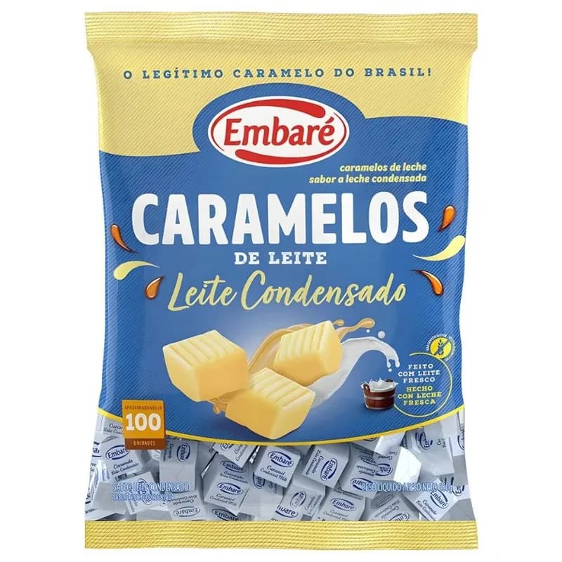Balas de Caramelos Leite Condensado 660g Embaré