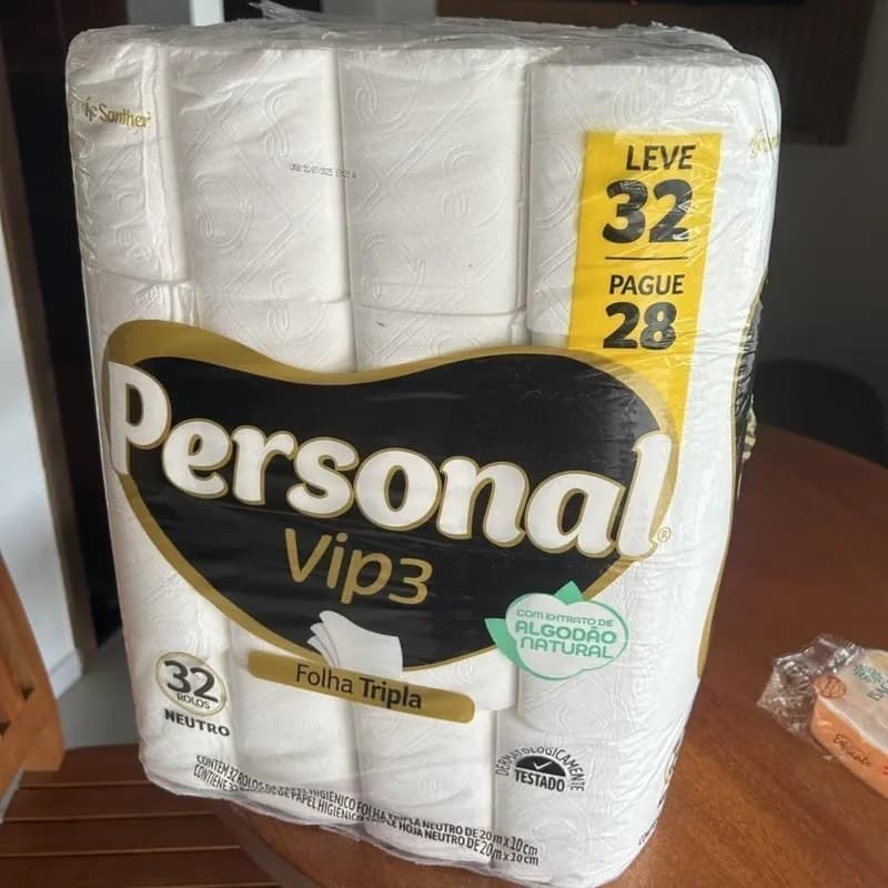 [RECORRÊNCIA] Papel Higiênico Personal Vip Folha Tripla 20m — 32 unidades