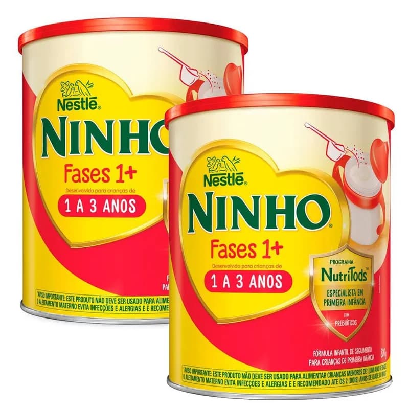 Kit Fórmula Infantil Ninho Fases 1+ 800g