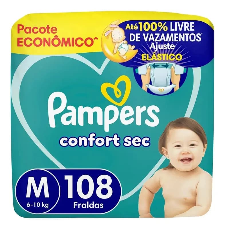 Fralda Pampers Confort Sec