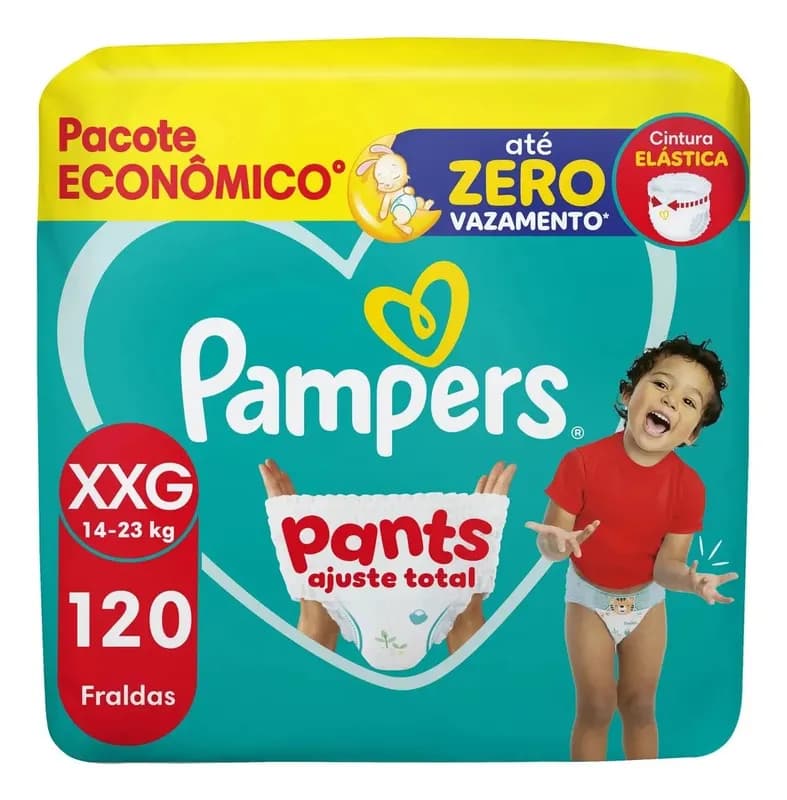 Fralda Pampers Pants Ajuste Total XXG 120 Unidades
