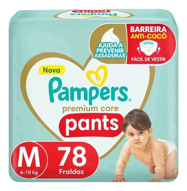 Fralda Pampers Pants Premium Care