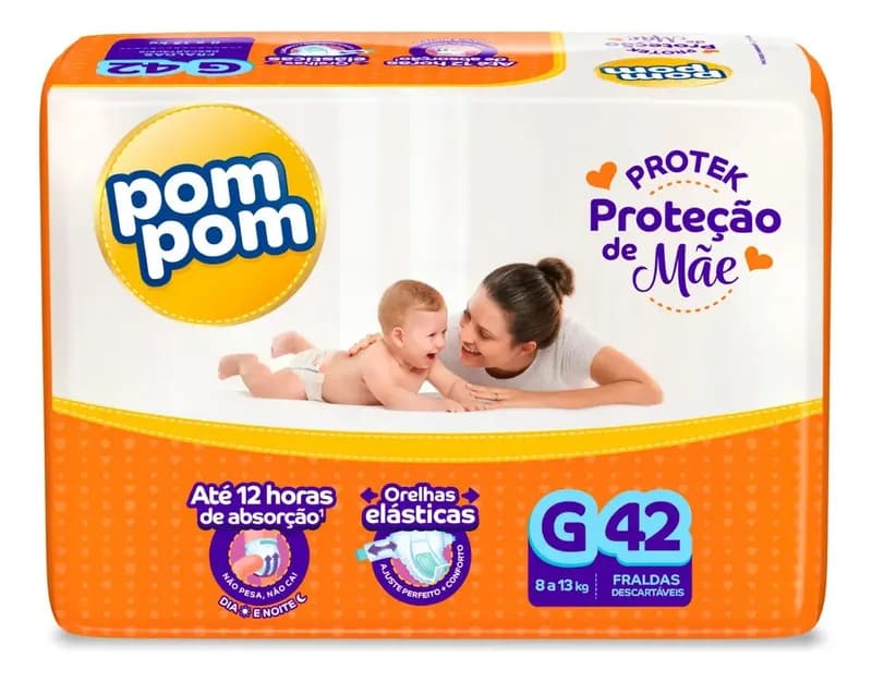 Fralda Pom Pom Derma Protek G e XXG