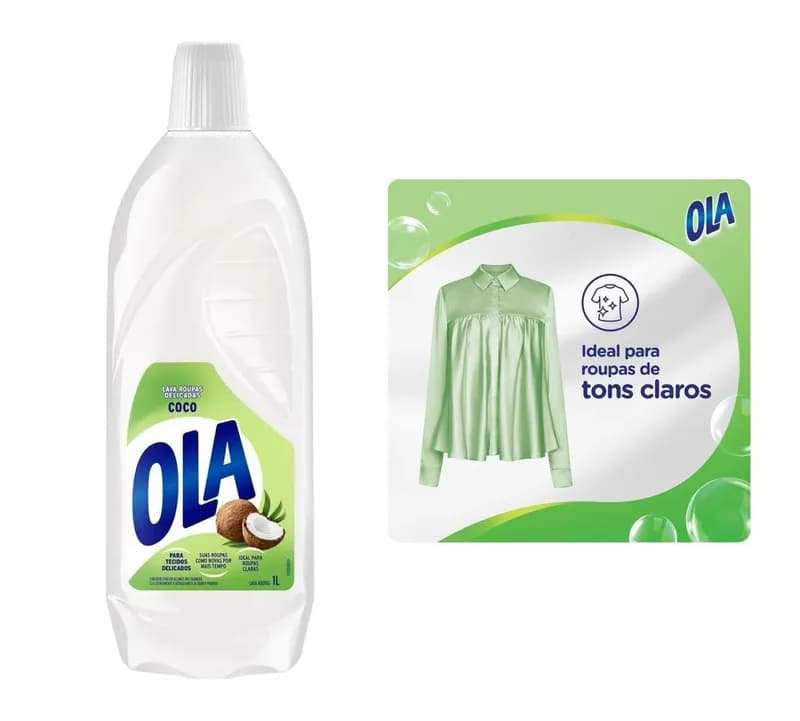 Sabão Líquido Ola Coco para Roupas Finas