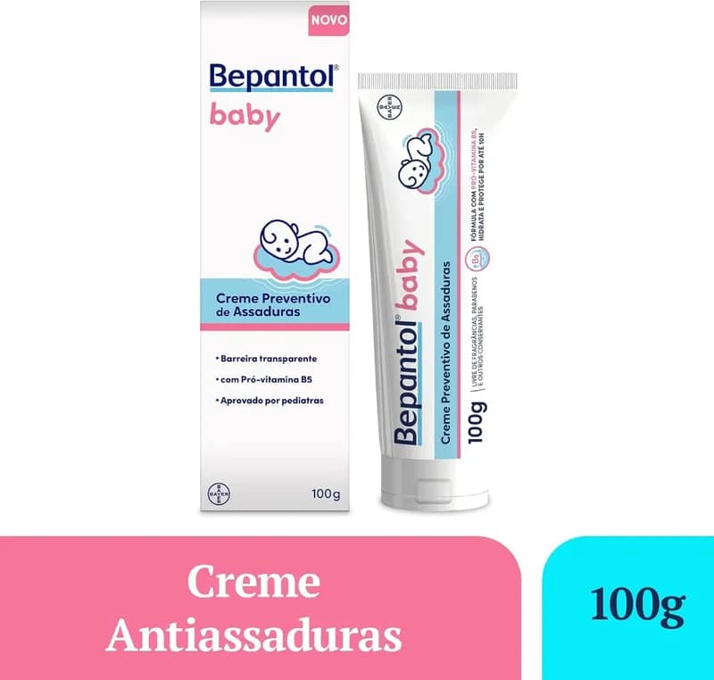 Creme Preventivo de Assaduras Para Bebês Bepantol Baby