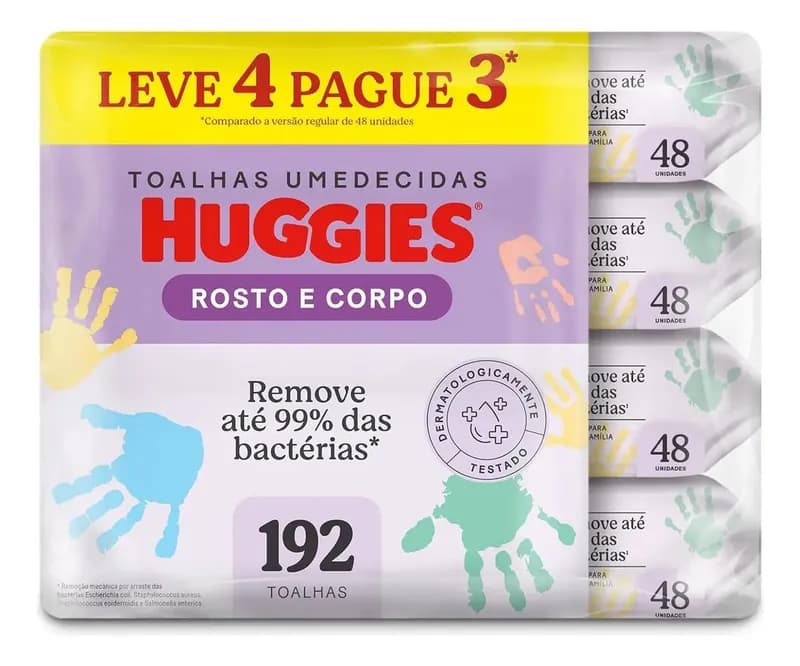 Kit Lenço Umedecido Infantil Huggies
