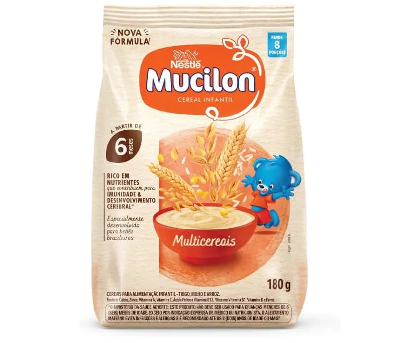 Cereal Mucilon Multicereais Sachê 180g