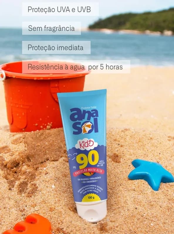 Protetor Solar KIDS FPS 90 100g - Anasol