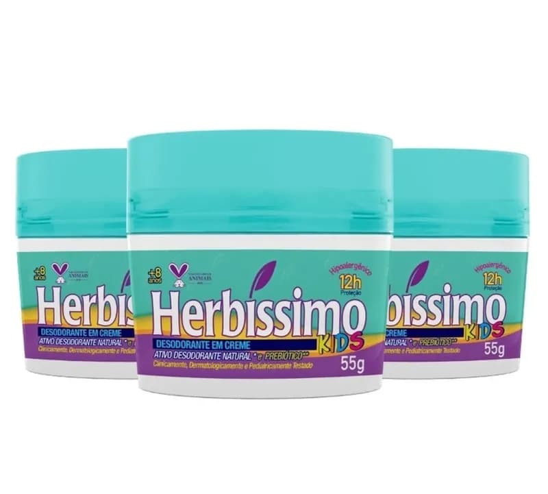 Desodorante Creme Herbíssimo Kids 55g