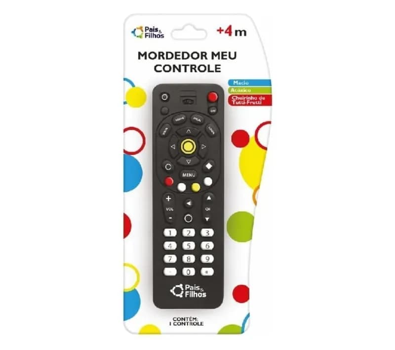 Mordedor Meu Controle Multi-Colored Pais Filhos