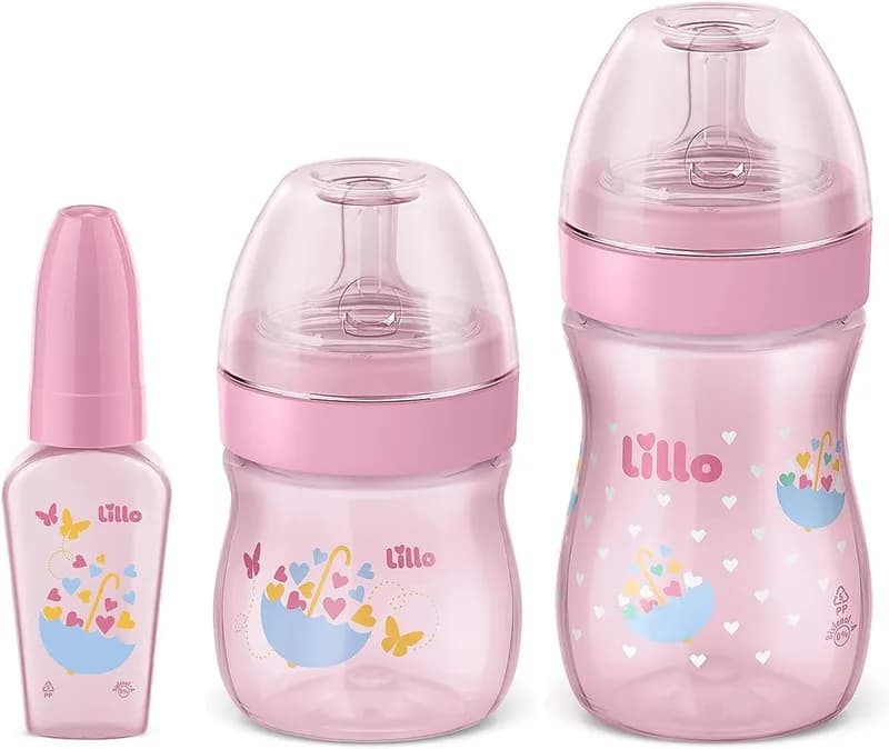 Kit de Mamadeira Primeiros Passos 50/150/240ml Lillo