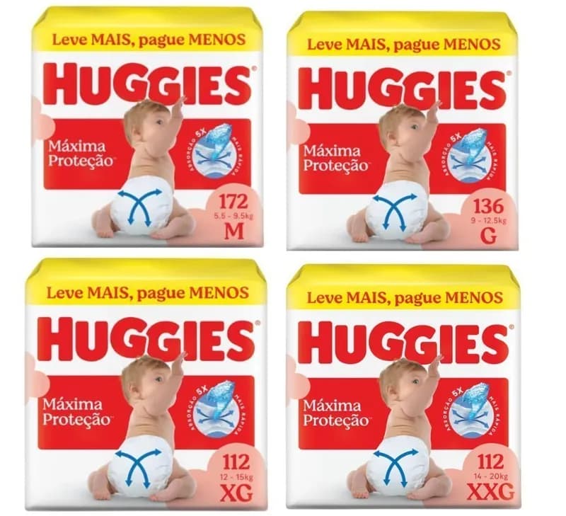 Fralda Huggies Máxima Proteção