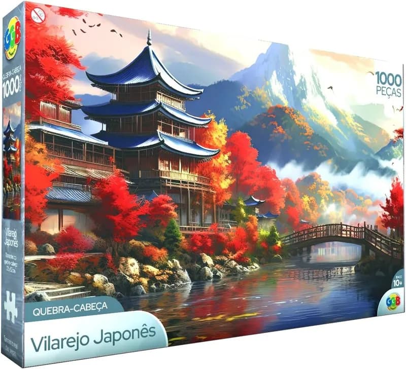 GGB Quebra-Cabeça Vilarejo Japonês 1000 Peças