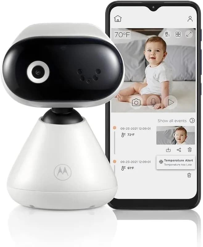 Câmera Babá Eletrônica Motorola HD Com Zoom e Wi-Fi PIP1000