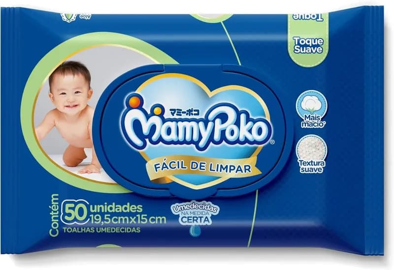 MamyPoko Lenços Umedecidos 50 Unidades