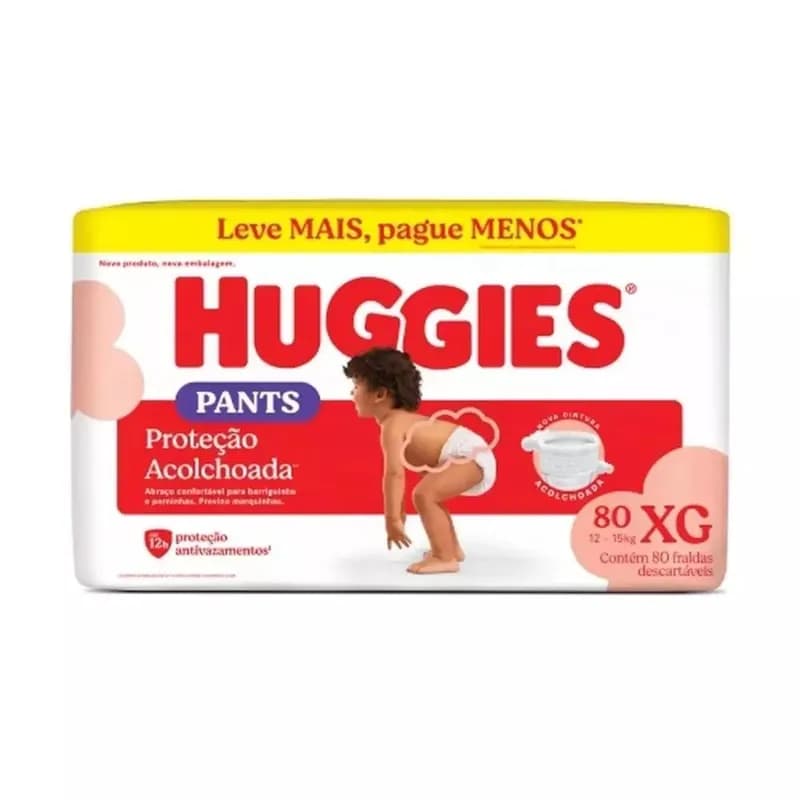 Fralda Huggies Supreme Care Roupinha XG