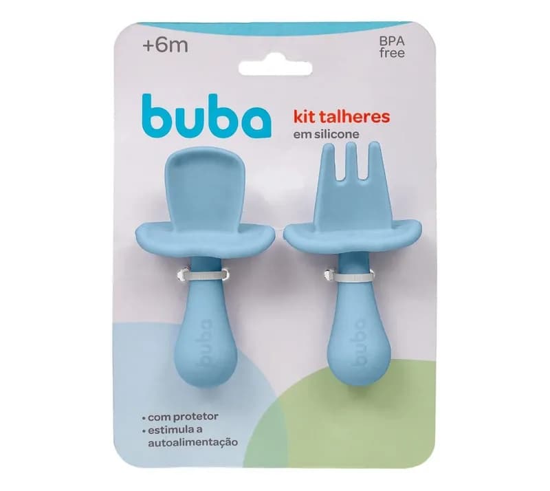 Kit Talheres Silicone Buba