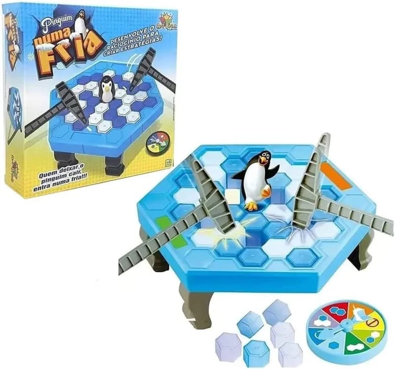Jogo Pinguim Numa Fria Jogo Quebra Gelo Derrubando o Pinguim Divertido