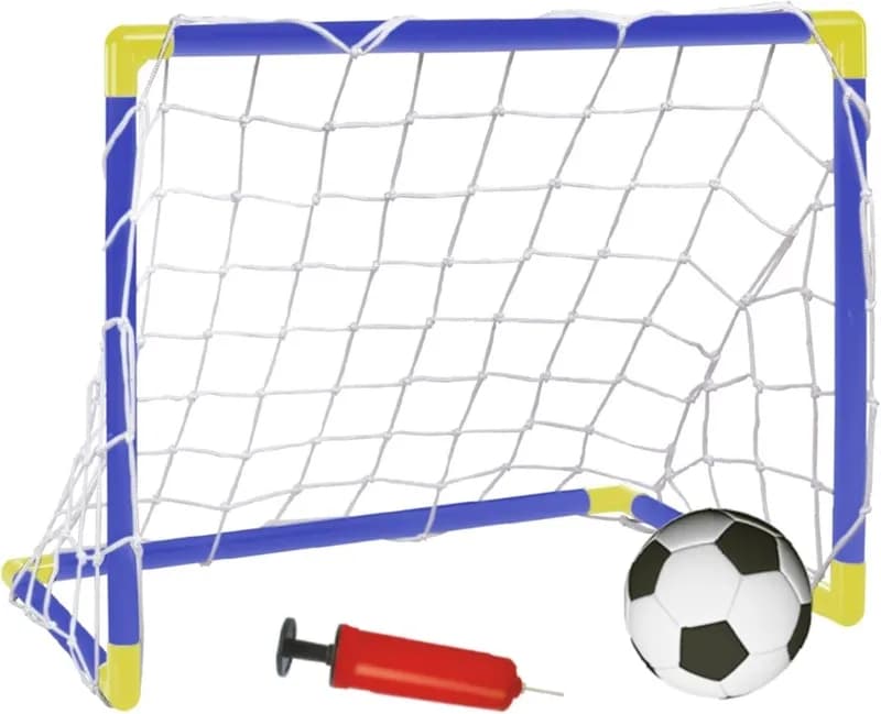Brinquedo Futebol Kit Mini Trave Golzinho Infantil com Bola e Bomba Jogo Chute a Gol