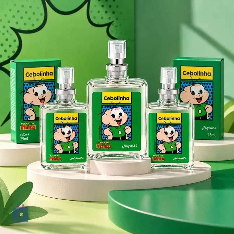 Kit 3 Colônias Cebolinha Jequiti 25ml Infantil