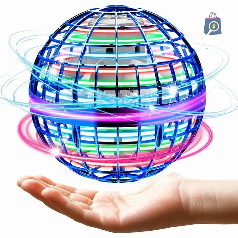 Brinquedo Bola Voadora Boomerang Inteligente com LED Colorido USB