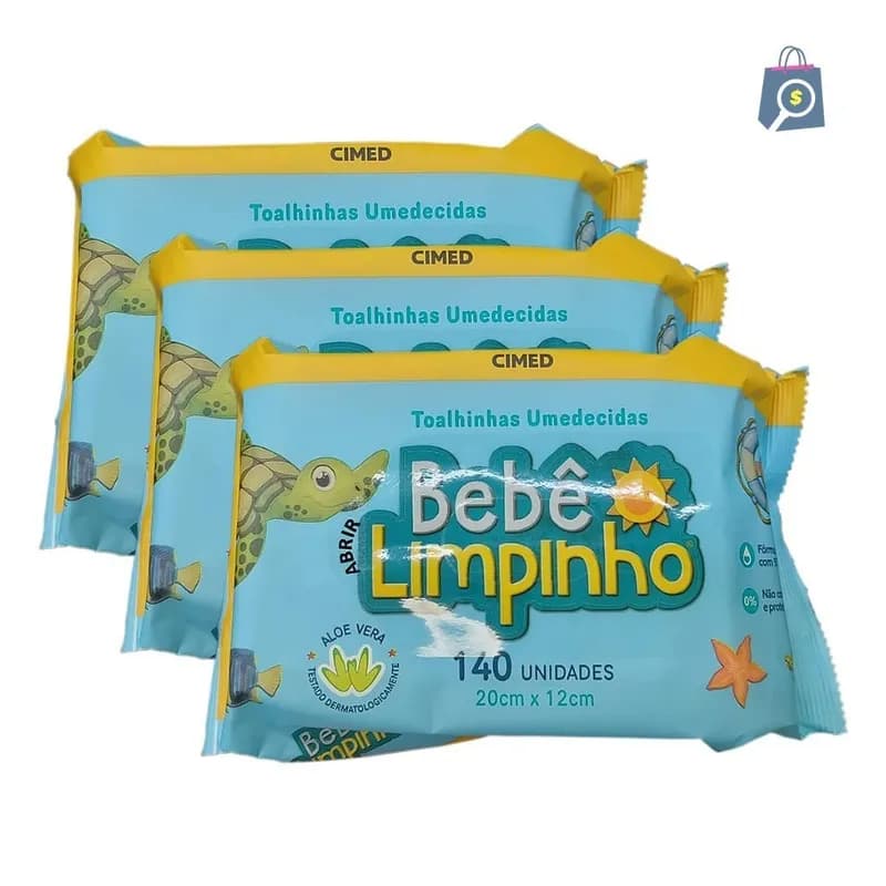Kit 420 Toalhas Umedecidas Bebê Limpinho