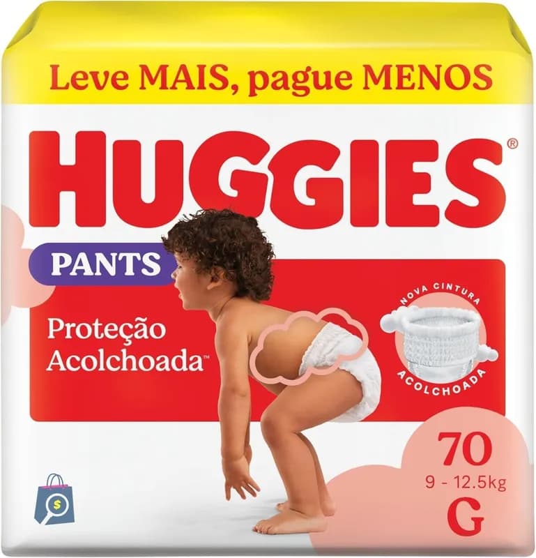 Fralda Huggies Supreme Care Roupinha G com 70