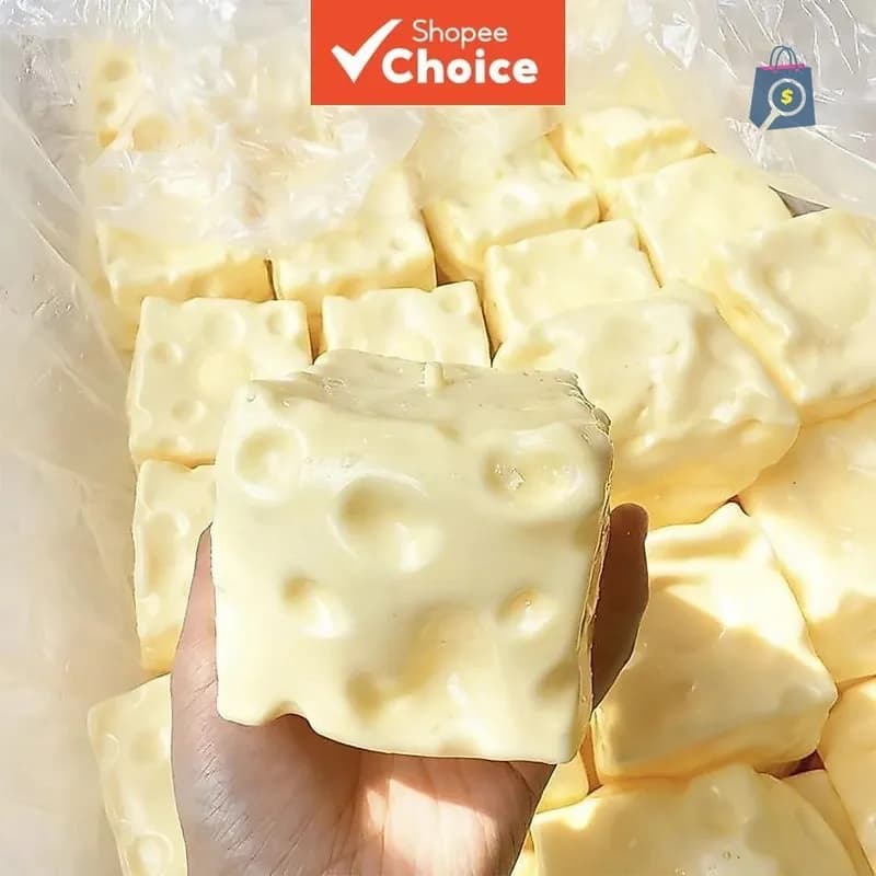 Brinquedo De Apertar Em Forma De Queijo - Alívio De Estresse De Recuperação Lenta