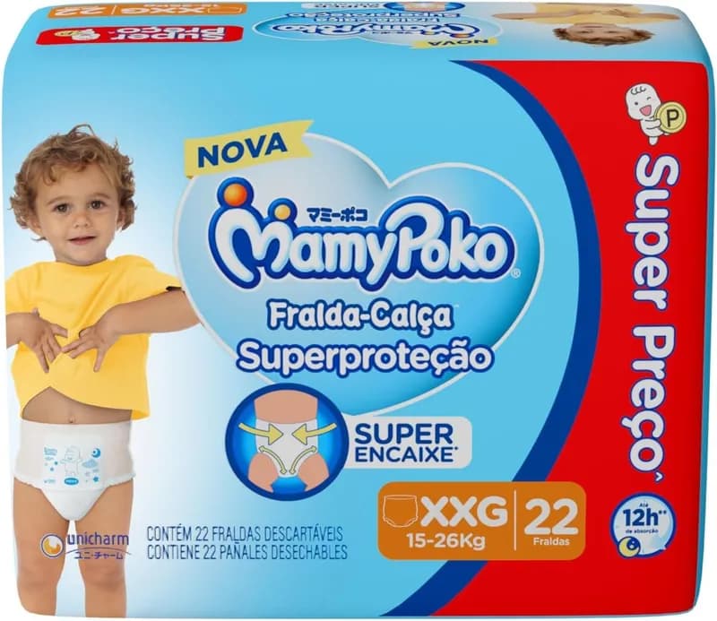 MamyPoko Fralda-Calça Superproteção XXG 22