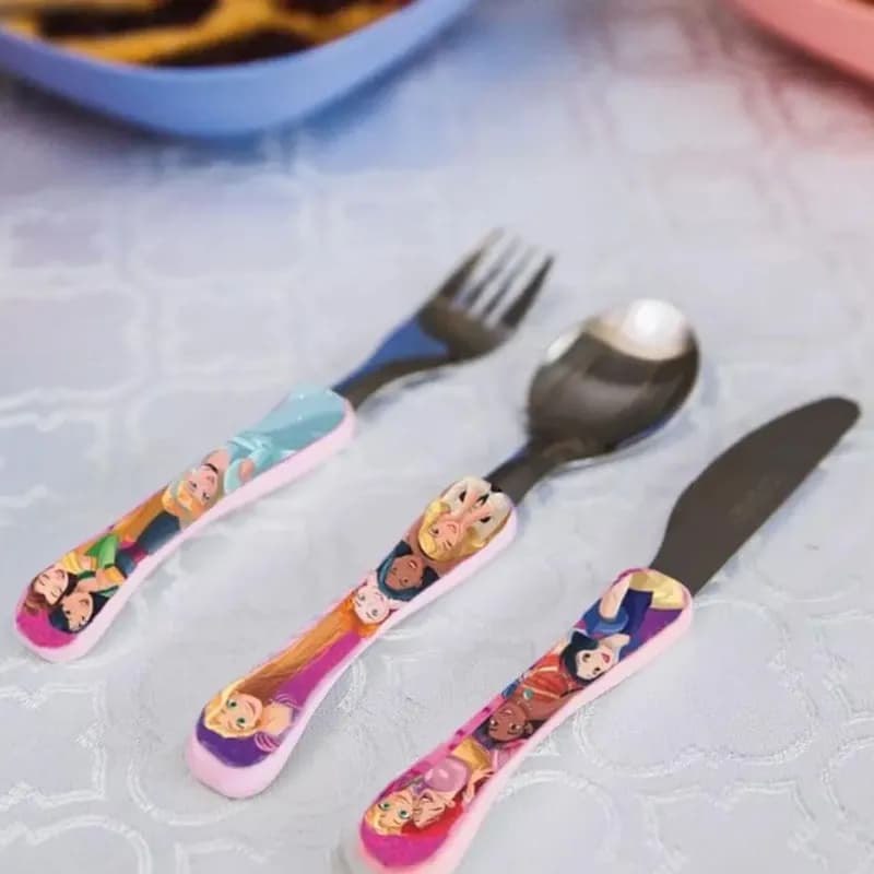 Kit Talheres Princesas Disney Simonaggio 3 Peças