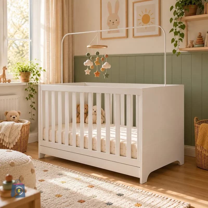 Berço 3 em 1 para Colchão 60 x 130 cm Multimóveis Branco