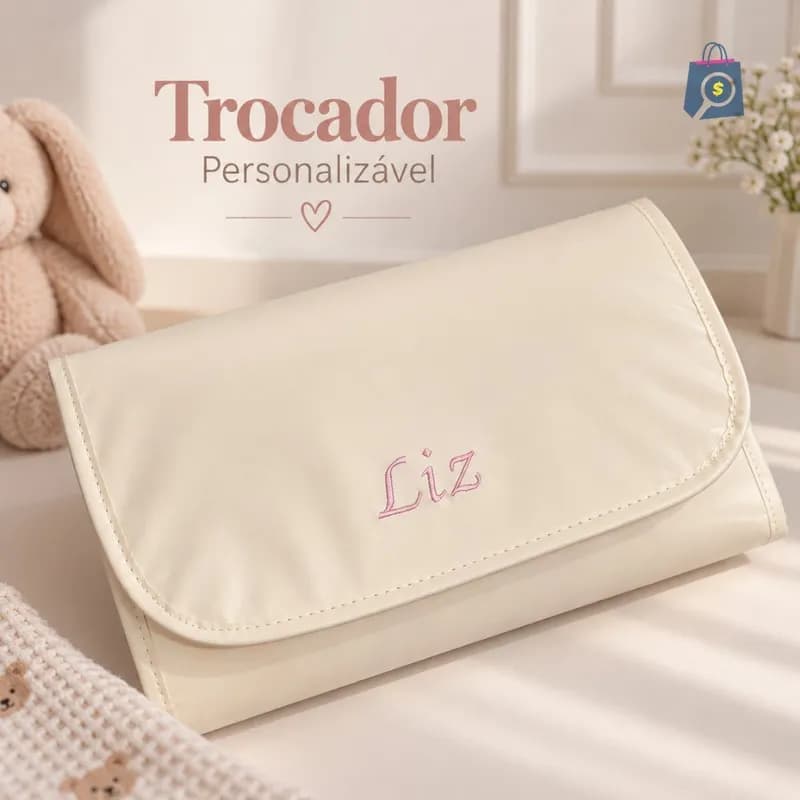 Trocador de bolsa para bebê personalizado, portátil, dobrável e impermeável