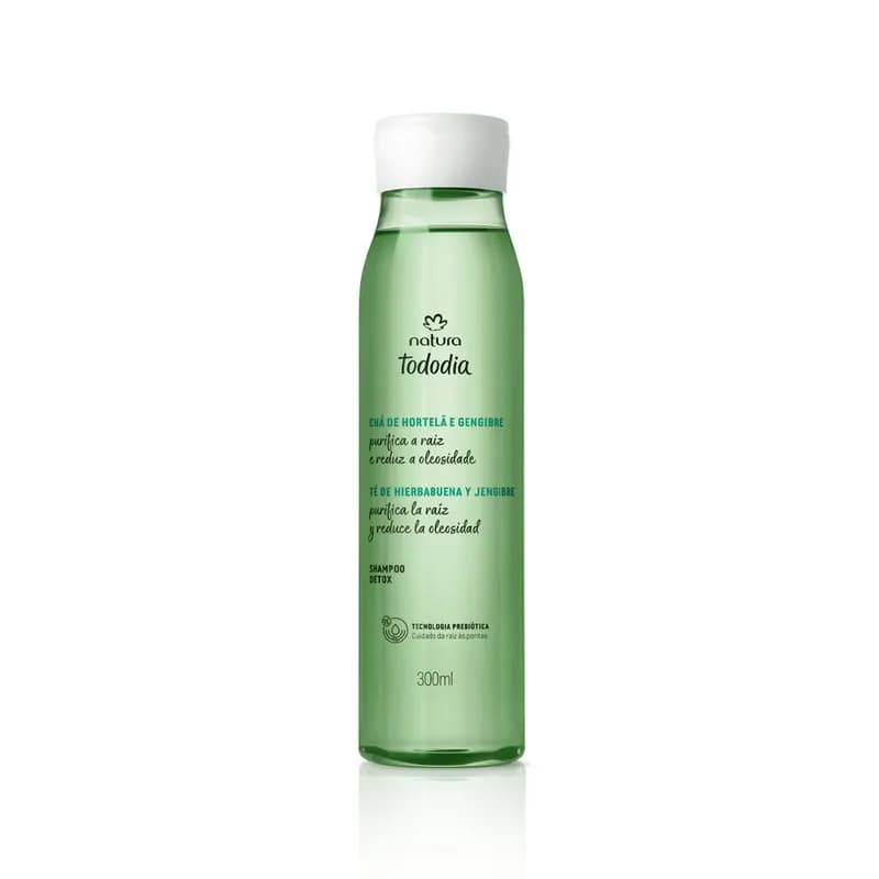 Shampoo Detox Capilar Chá de Hortelã e Gengibre Tododia 300ml