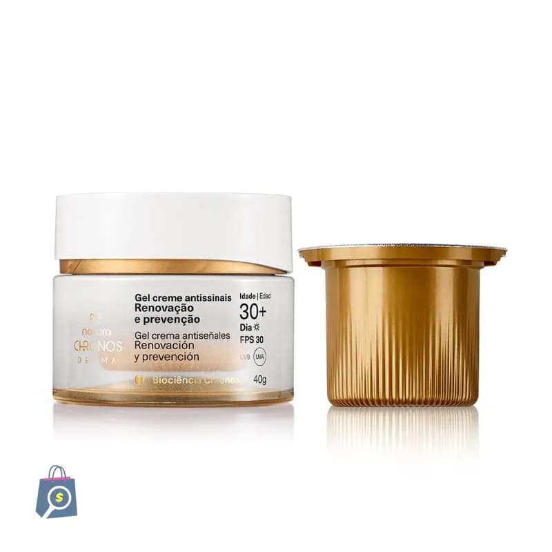 Kit Gel Creme Antissinais 30+ Dia com Refil