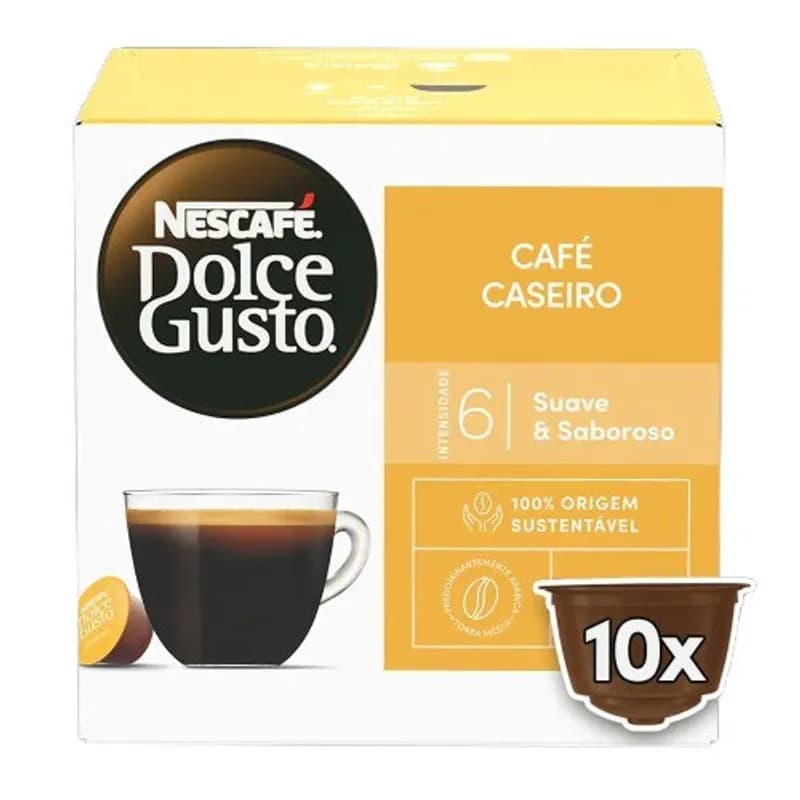 Cápsula Café Caseiro Com 10 Unidades Dolce Gusto