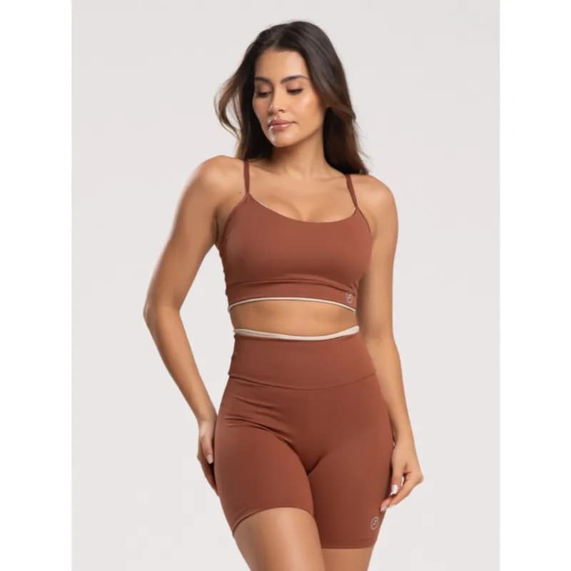 Conjunto Fitness Element Short e Top Poliamida