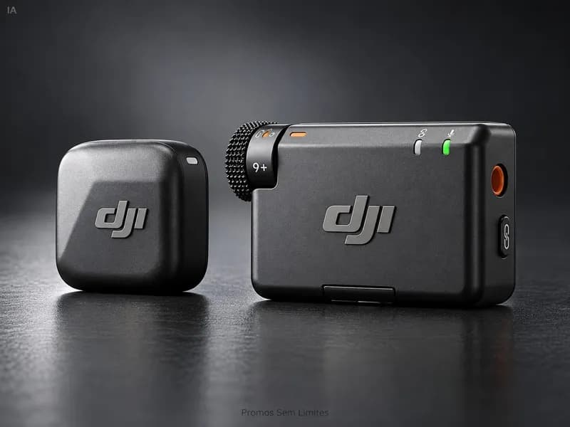 DJI Mic com 1 Transmissor e 1 Receptor