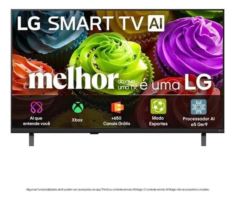 Smart TV HD 32" LG LB650 AI 2026