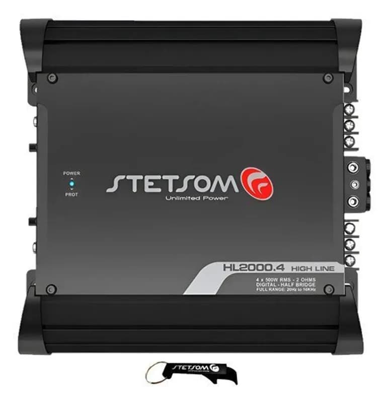 Módulo de Potência HL2000.4 Stetsom 2 Ohms 2000W Preto