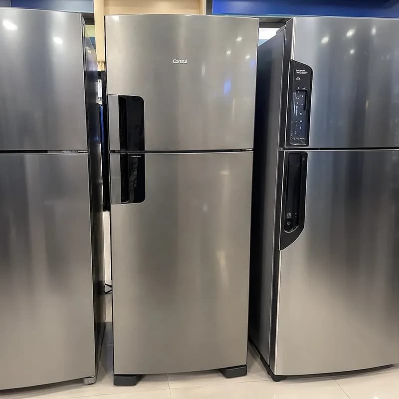 Geladeira Consul Frost Free 455 Litros Duplex Inox CRM53MK