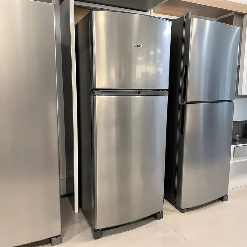 Geladeira Frost Free Duplex 333 Litros Inox Consul CRM40MK 127V