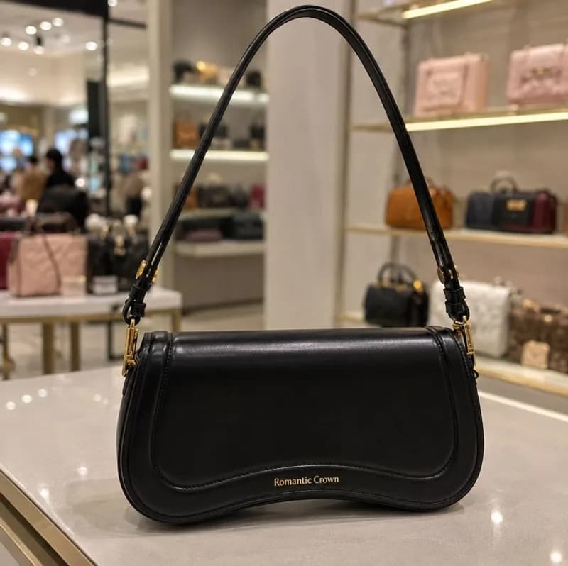 Romantic Crown Bolsa Feminina Ombro Pequenas Transversal Couro Impermeável
