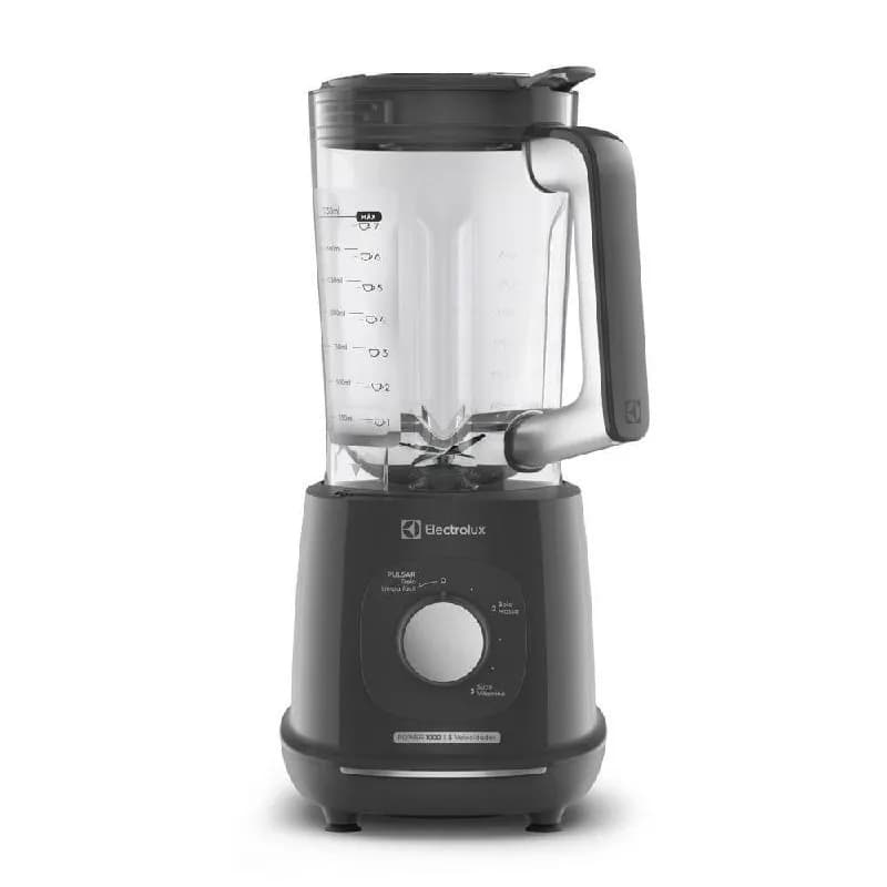 Liquidificador Electrolux 1000W 2.7L Efficient TriForce 5 Velocidades Cinza