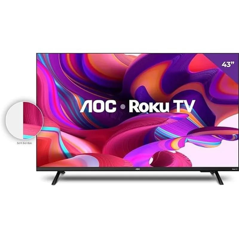 Smart TV AOC 43" Full HD com Roku TV 43S5135/78G