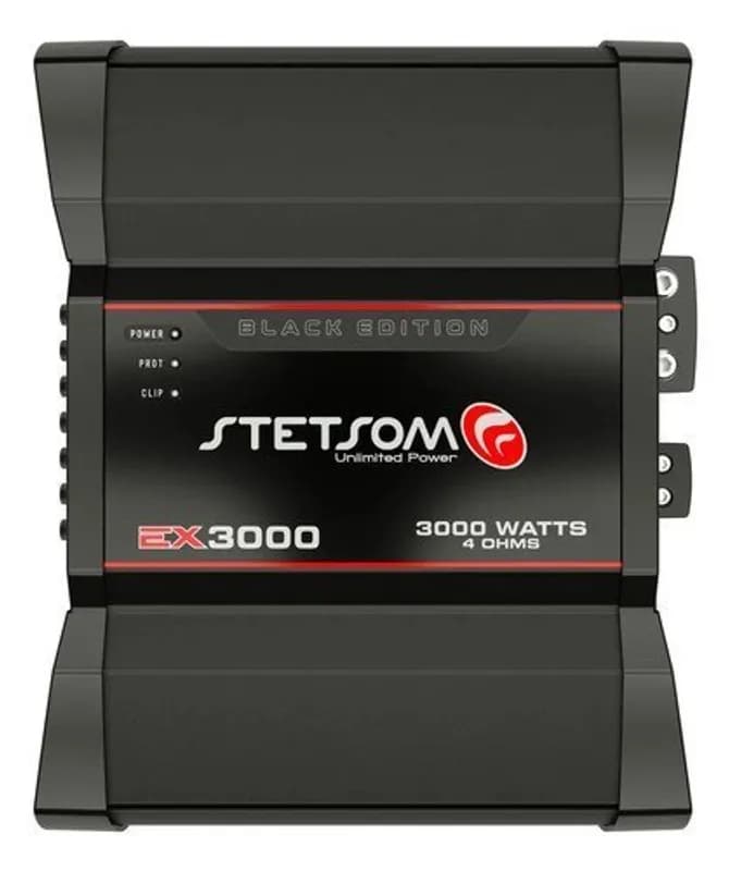 Módulo Amplificador Stetsom EX3000 Line 4 Ohms Edição Preta