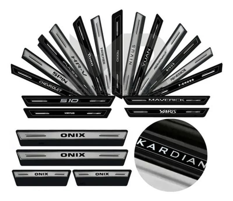 Kit Soleira Proteção Porta Resinada Premium Black Out Poroso