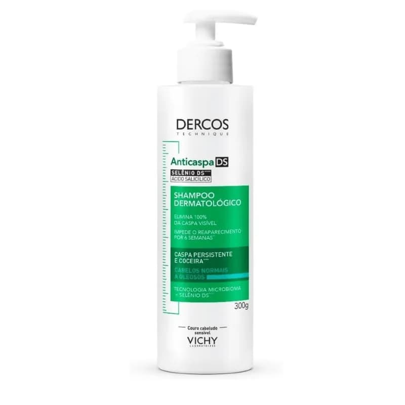 Vichy Dercos Shampoo Anticaspa Cabelos Normais Oleosos
