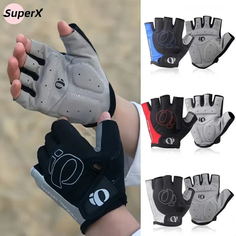 Luva de Ciclismo Masculina Meio Dedo com Gel